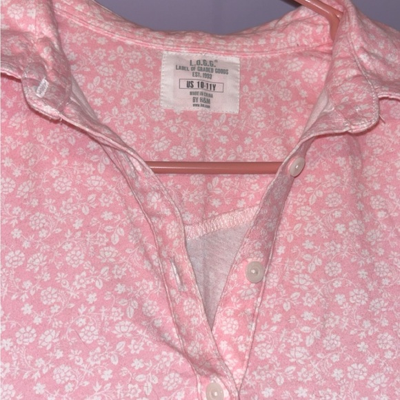 Pink & floral H&M tee - Picture 2 of 2